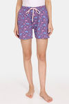 Rosaline Joy Sticks Knit Cotton Shorts (Pack of 2) - Purple Pink — thumbnail 7